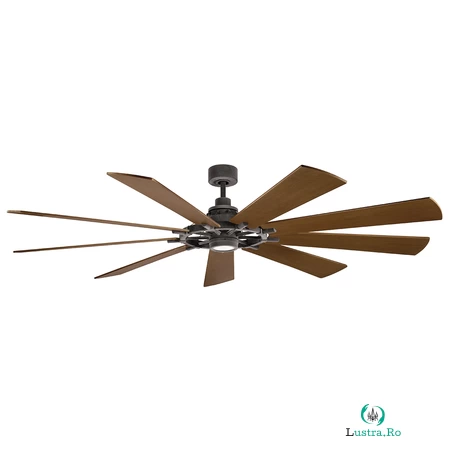 Lustra cu ventilator Gentry XL – 85in / 216cm Fan – Weathered Zinc la 8,761.03 lei ron
