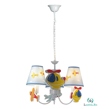Lustra Airplane Multicolor 3xE14 40W
