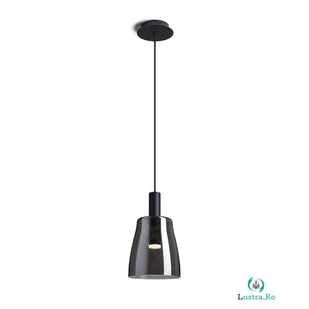 BELLINI M LED Corp de iluminat suspendat negru smoke-colored sticla 230V LED 5W 30° 3000K la 955.75 lei ron